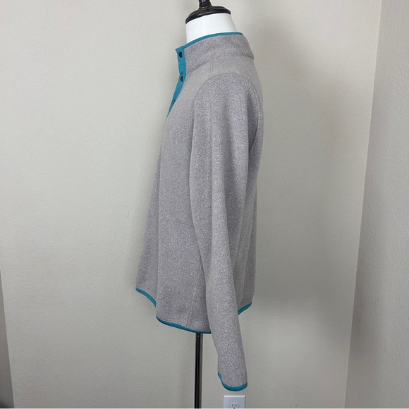 Bonobos Mens Heather Oat Sweater Fleece 1/4 Snap in a size medium. - Picture 8 of 9